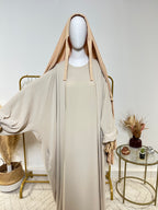 Hijab Jersey Lycra épais - Hijab à enfiler - Beige orangé - My Qamis Homme