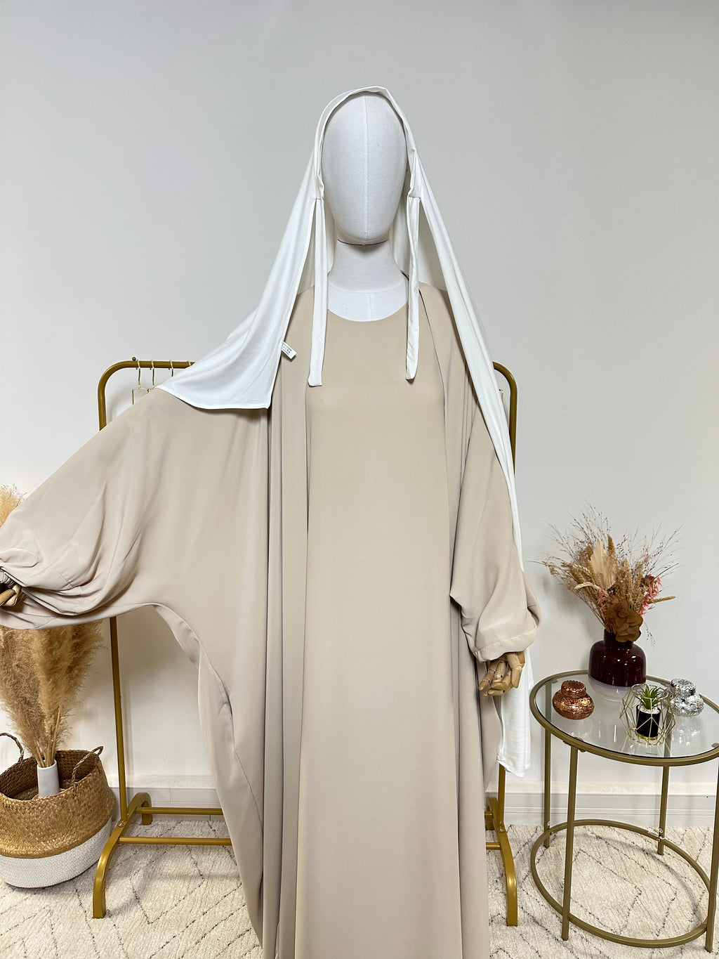 Hijab Jersey Lycra épais - Hijab à enfiler - Blanc - My Qamis Homme
