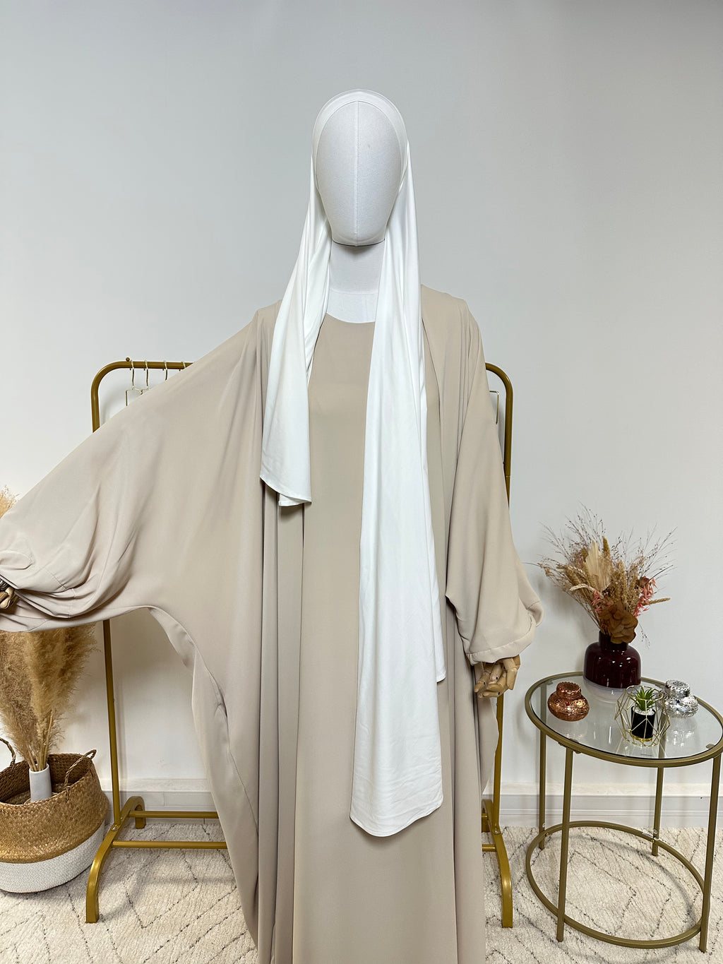 Hijab Jersey Lycra épais - Hijab à enfiler - Blanc - My Qamis Homme