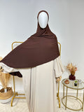Hijab Jersey Lycra épais - Hijab à enfiler - Marron - My Qamis Homme