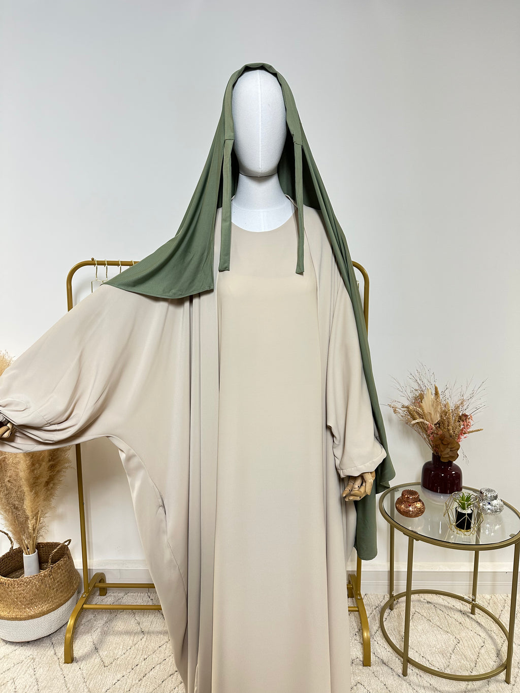 Hijab Jersey Lycra épais - Hijab à enfiler - Vert - My Qamis Homme