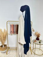 Hijab Jersey Premium - Hijab à enfiler - Bleu marine - My Qamis Homme