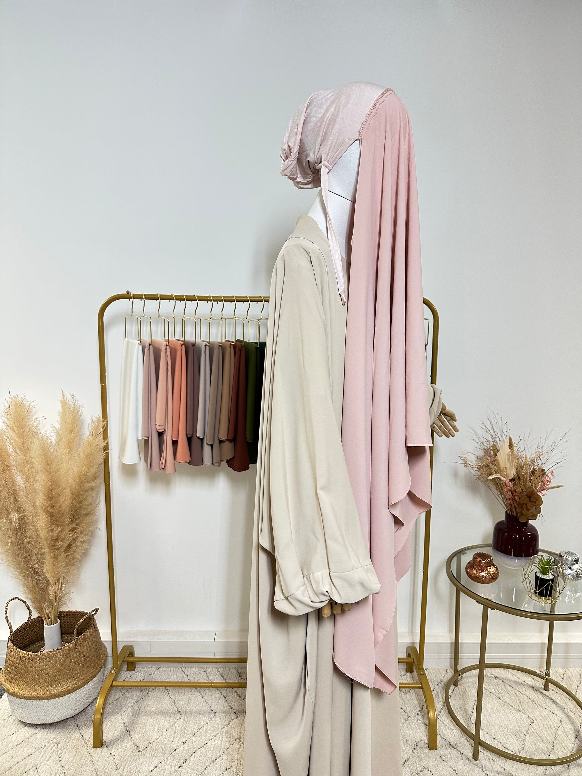 Hijab Jersey Premium - Hijab à enfiler - Rose - My Qamis Homme