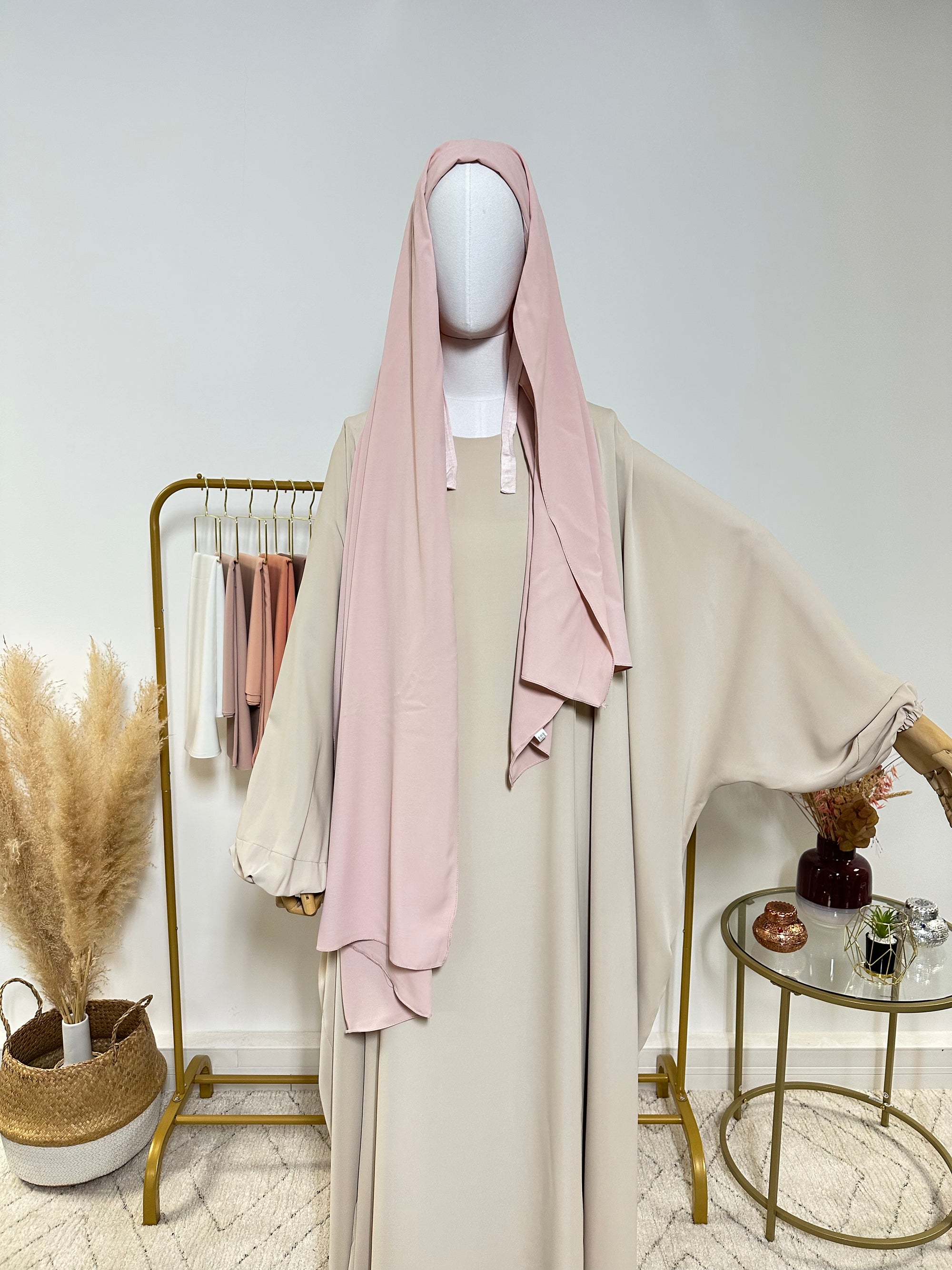 Hijab Jersey Premium - Hijab à enfiler - Rose - My Qamis Homme