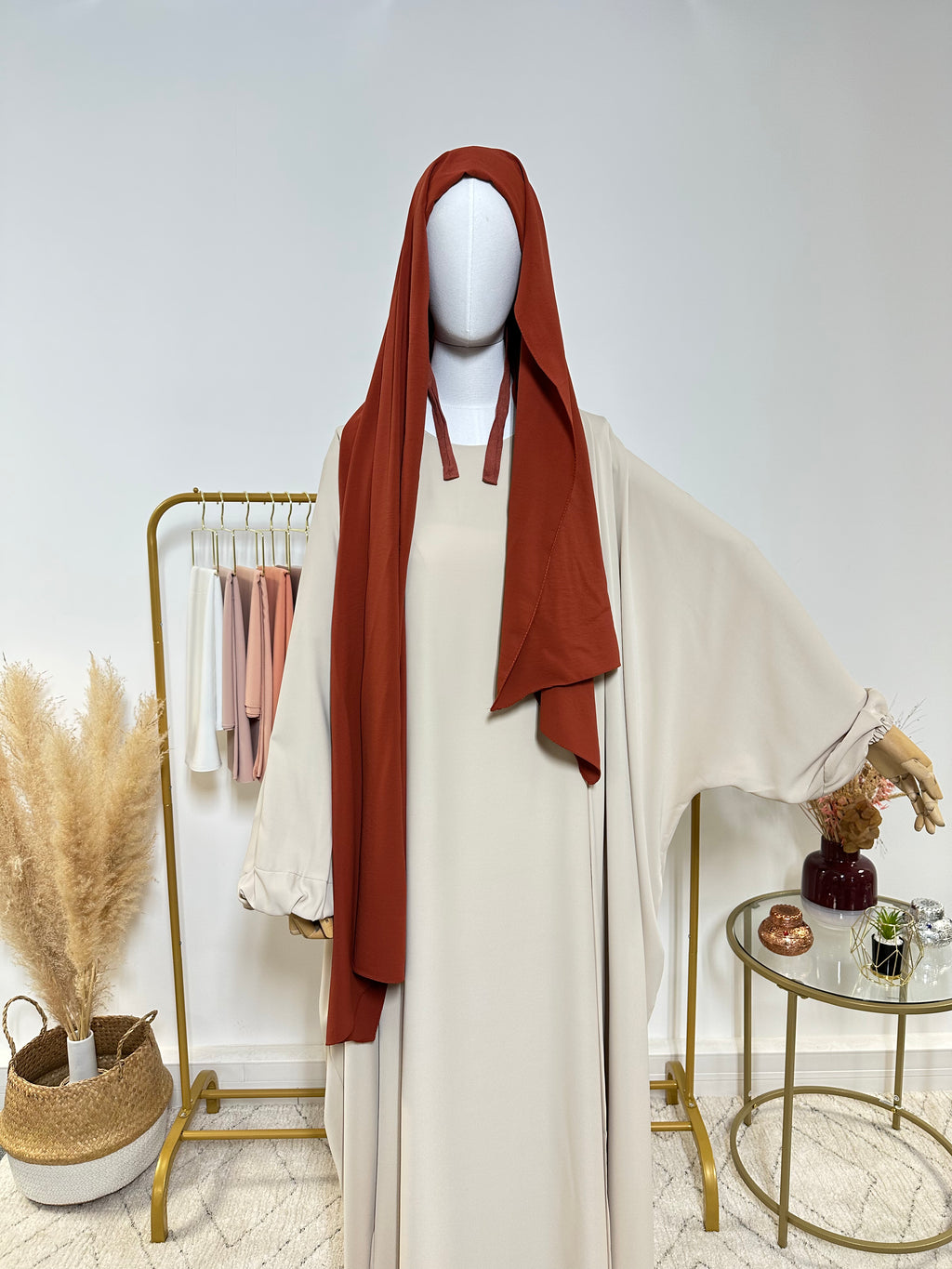 Hijab Jersey Premium - Hijab à enfiler - Rouge - My Qamis Homme