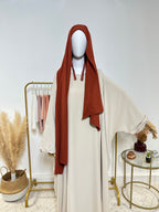 Hijab Jersey Premium - Hijab à enfiler - Rouge - My Qamis Homme