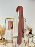 Hijab Jersey Premium - Hijab à enfiler - Rouge Orangé - My Qamis Homme