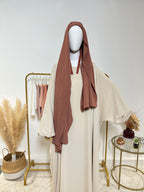 Hijab Jersey Premium - Hijab à enfiler - Rouge Orangé - My Qamis Homme