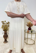 Qamis Manches Courtes - Beige - My Qamis Homme