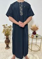 Qamis Manches Courtes - Bleu Marine - My Qamis Homme