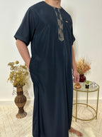 Qamis Manches Courtes - Bleu Marine - My Qamis Homme