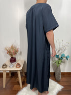 Qamis Manches Courtes - Bleu Marine - My Qamis Homme