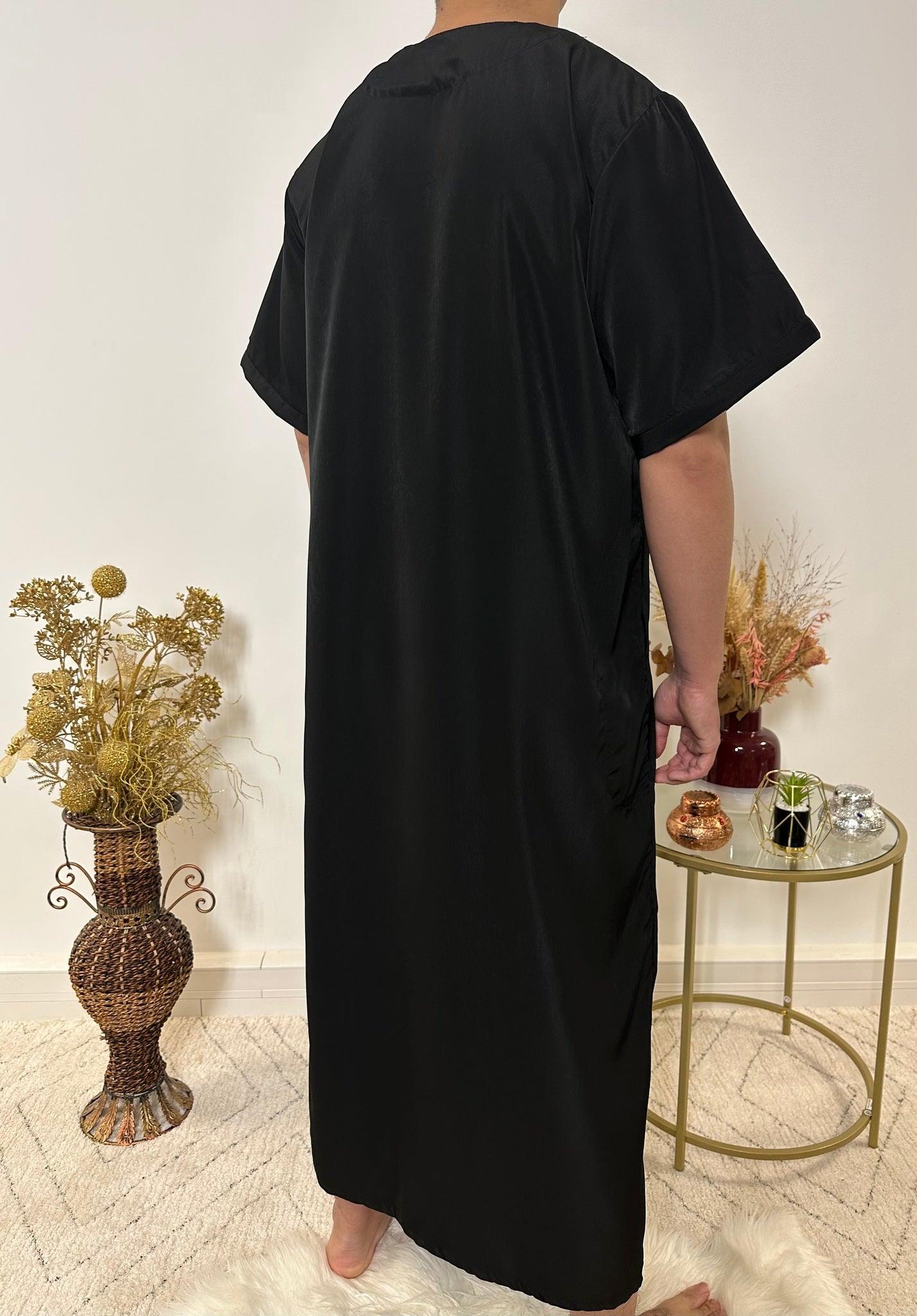 Qamis Manches Courtes - Noir - My Qamis Homme