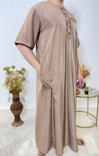 Qamis Manches Courtes - Taupe - My Qamis Homme