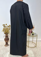 Qamis manches longues - Noir - My Qamis Homme
