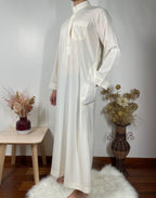 Qamis Saoudien avec Col Mao - Beige - My Qamis Homme